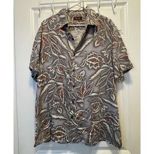 Tasso Elba Island Casual Dress Shirt XL Silk Rayon Tags Men’s Silky Soft